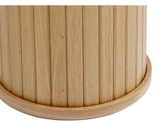 Natúr színű konzolasztal 40x130 cm Nola – Unique Furniture