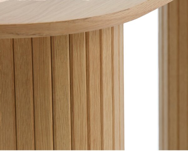 Natúr színű konzolasztal 40x130 cm Nola – Unique Furniture