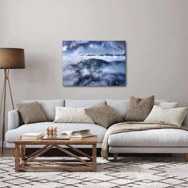 Egy erdő képe a ködben (70x50 cm)
