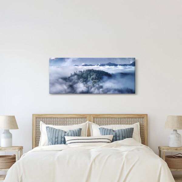 Egy erdő képe a ködben (120x50 cm)