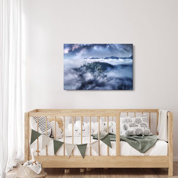 Egy erdő képe a ködben (90x60 cm)