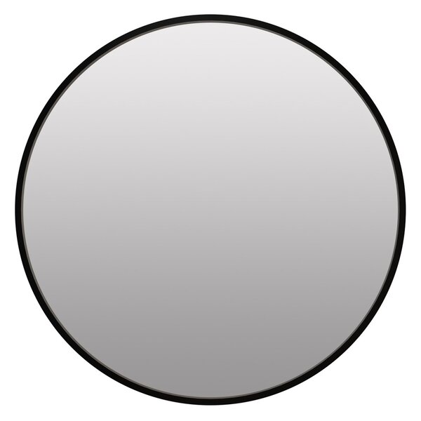 TELA fekete kerek tükör Tükör átmérője: 50 cm