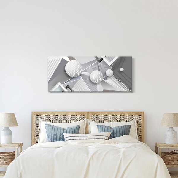 Geometriai absztrakt kép (120x50 cm)