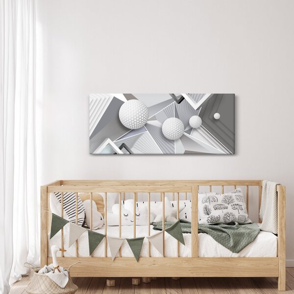 Geometriai absztrakt kép (120x50 cm)