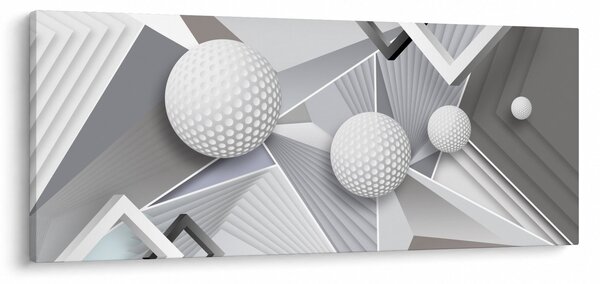 Geometriai absztrakt kép (120x50 cm)