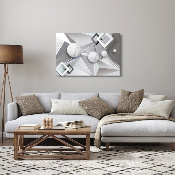 Geometriai absztrakt kép (90x60 cm)