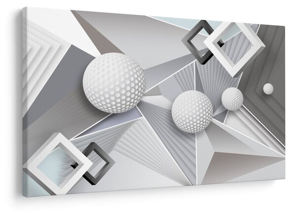 Geometriai absztrakt kép (90x60 cm)