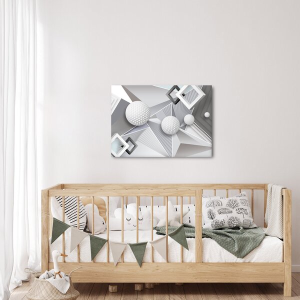 Geometriai absztrakt kép (70x50 cm)