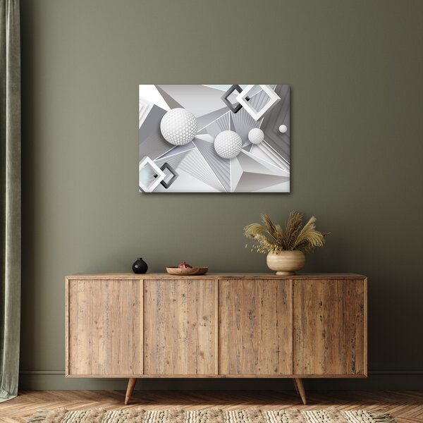 Geometriai absztrakt kép (70x50 cm)
