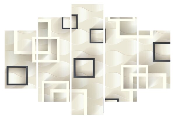 Geometriai absztrakt kép (150x105 cm)