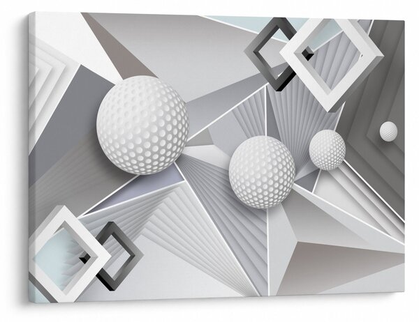 Geometriai absztrakt kép (70x50 cm)