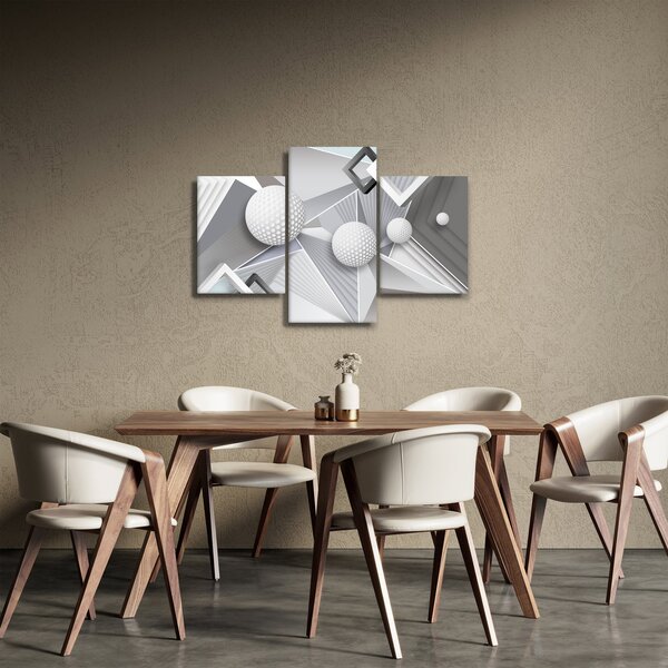 Geometriai absztrakt kép (90x60 cm)