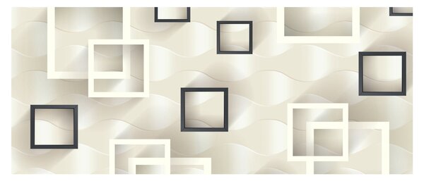 Geometriai absztrakt kép (120x50 cm)