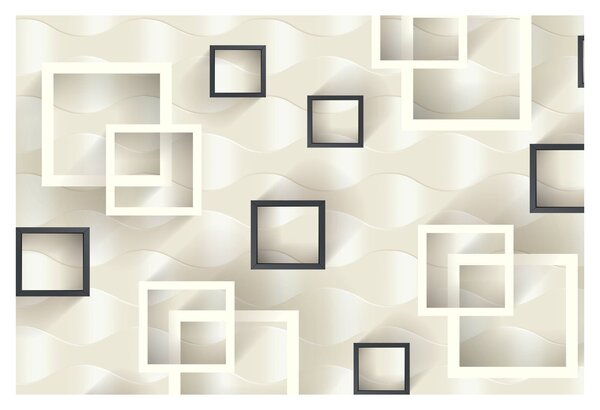 Geometriai absztrakt kép (90x60 cm)