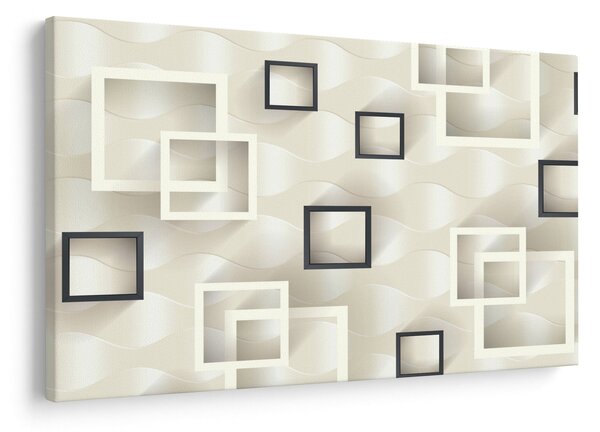 Geometriai absztrakt kép (90x60 cm)