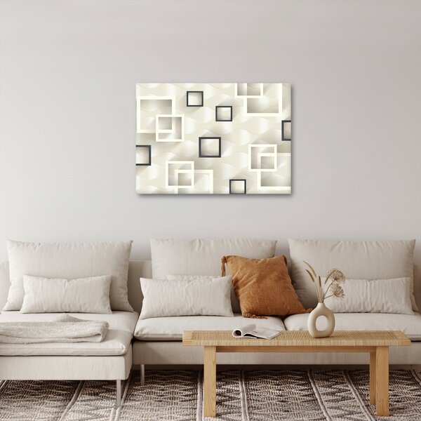 Geometriai absztrakt kép (70x50 cm)