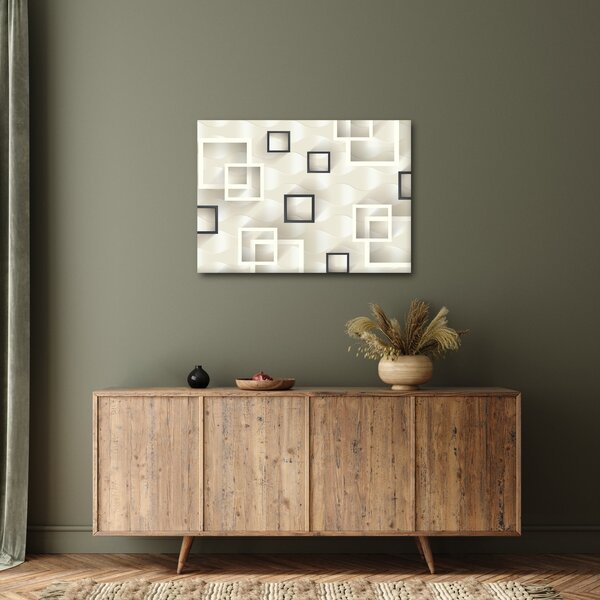 Geometriai absztrakt kép (70x50 cm)