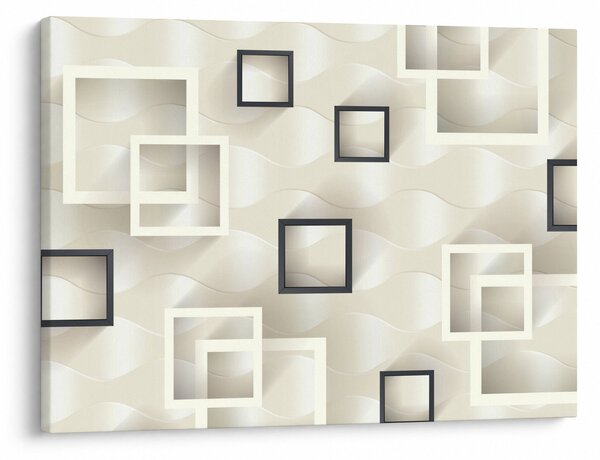 Geometriai absztrakt kép (70x50 cm)