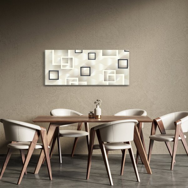 Geometriai absztrakt kép (120x50 cm)
