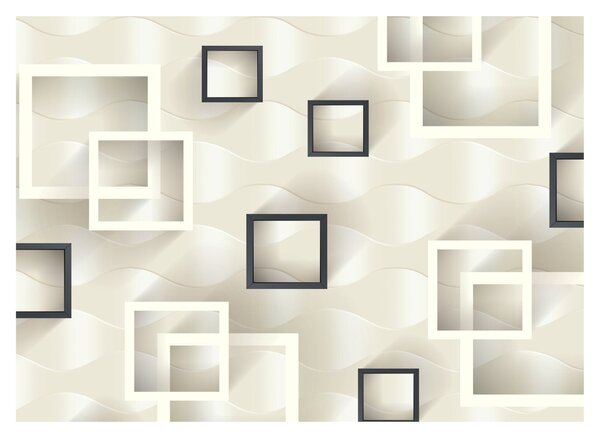 Geometriai absztrakt kép (70x50 cm)
