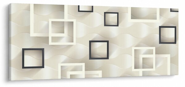 Geometriai absztrakt kép (120x50 cm)