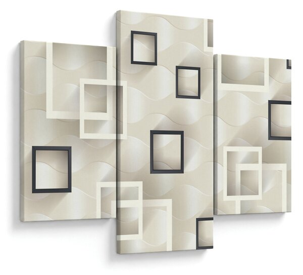 Geometriai absztrakt kép (90x60 cm)