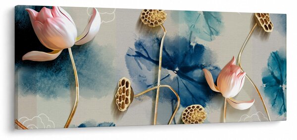 Kép virággal (120x50 cm)