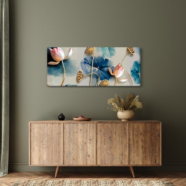 Kép virággal (120x50 cm)