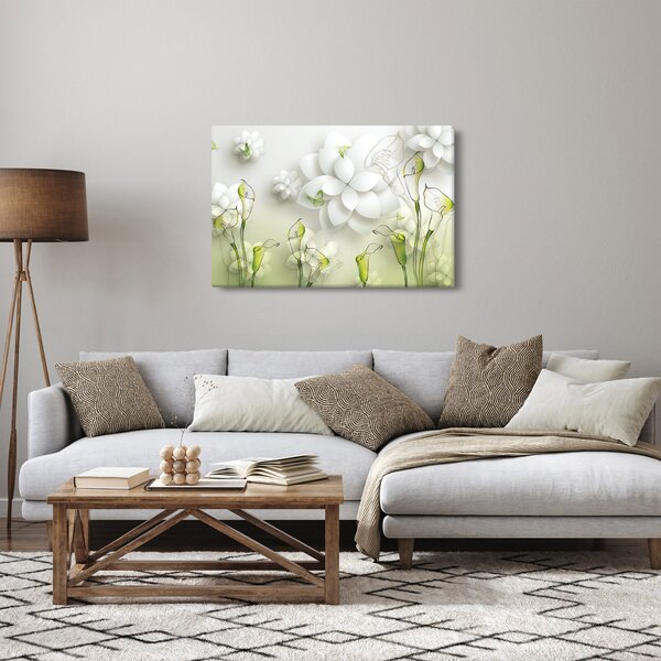 Kép virággal (90x60 cm)