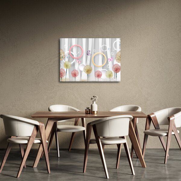 Absztrakt pitypangos kép (70x50 cm)