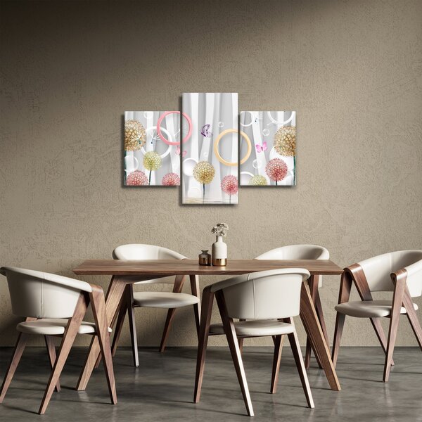 Absztrakt pitypangos kép (90x60 cm)