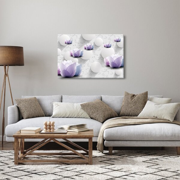 Kép virággal (90x60 cm)