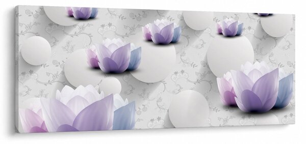 Kép virággal (120x50 cm)