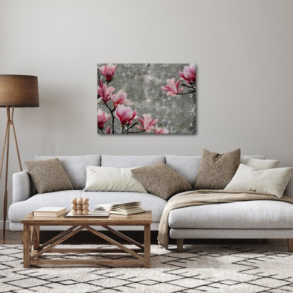 Kép virággal (70x50 cm)