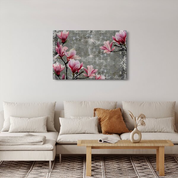 Kép virággal (90x60 cm)