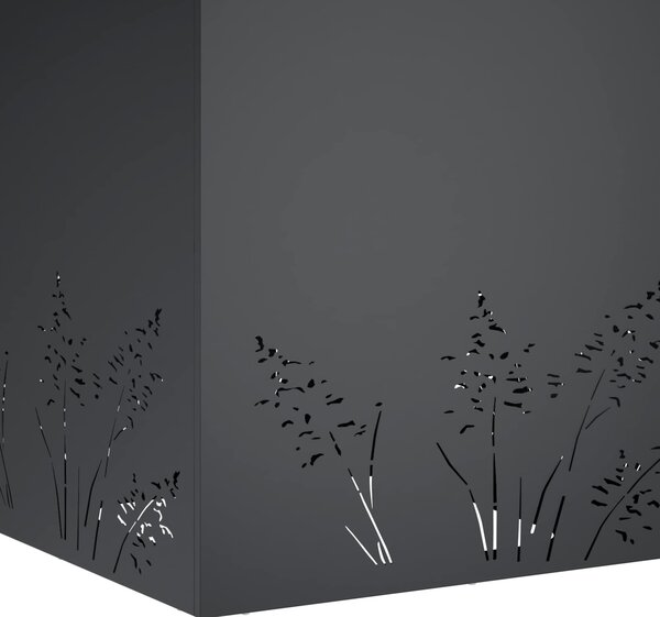 VidaXL Kerti cserép 2 db Antracitszürke 50 x 50 x 49 cm
