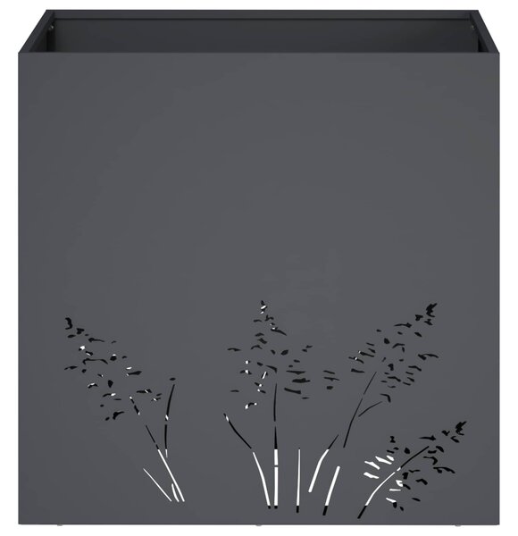 VidaXL Kerti cserép 2 db Antracitszürke 50 x 50 x 49 cm