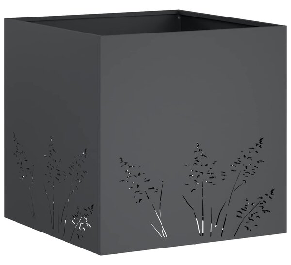 VidaXL Kerti cserép 2 db Antracitszürke 50 x 50 x 49 cm