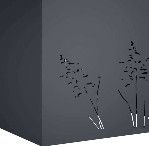 VidaXL Kerti cserép 2 db Antracitszürke 80 x 20 x 49 cm