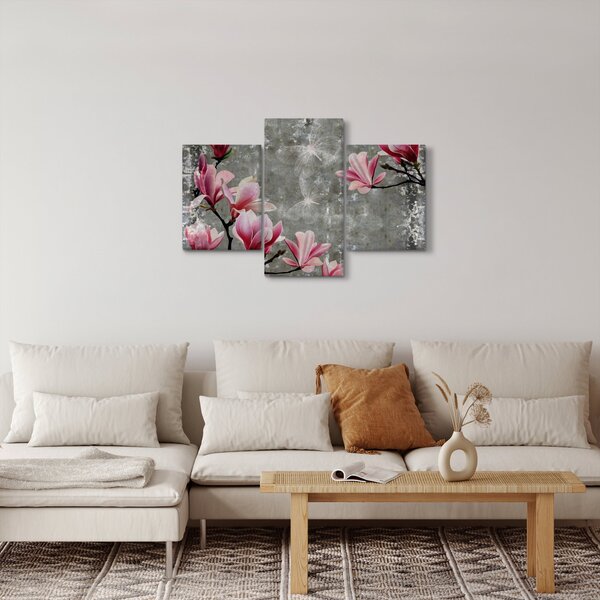 Kép virággal (90x60 cm)