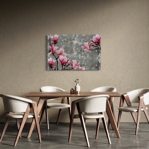 Kép virággal (90x60 cm)