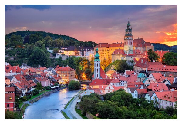 Kép - Český Krumlov (90x60 cm)