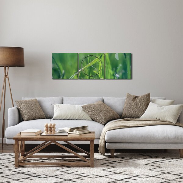Harmat cseppek képe (órával) (90x30 cm)