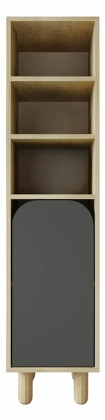 Hanah Home Többcélú szekrény Sapphire Oak Anthracite Parma 1 - Sapphire Oak, Antracit