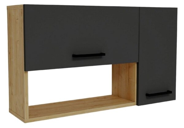 Hanah Home Multi Purpose Cabinet Sapphire Oak Anthracite Akasya - Sapphire Oak, Anthracite