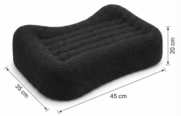 Hanah Home Toilet Stool Black Teddy - Black