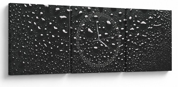 Vízcseppes kép (órával) (90x30 cm)