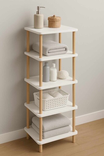 Hanah Home Fürdőszobai polc Pk262 - Fehér