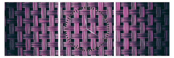 Lila textúrás kép (órával) (90x30 cm)