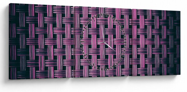 Lila textúrás kép (órával) (90x30 cm)
